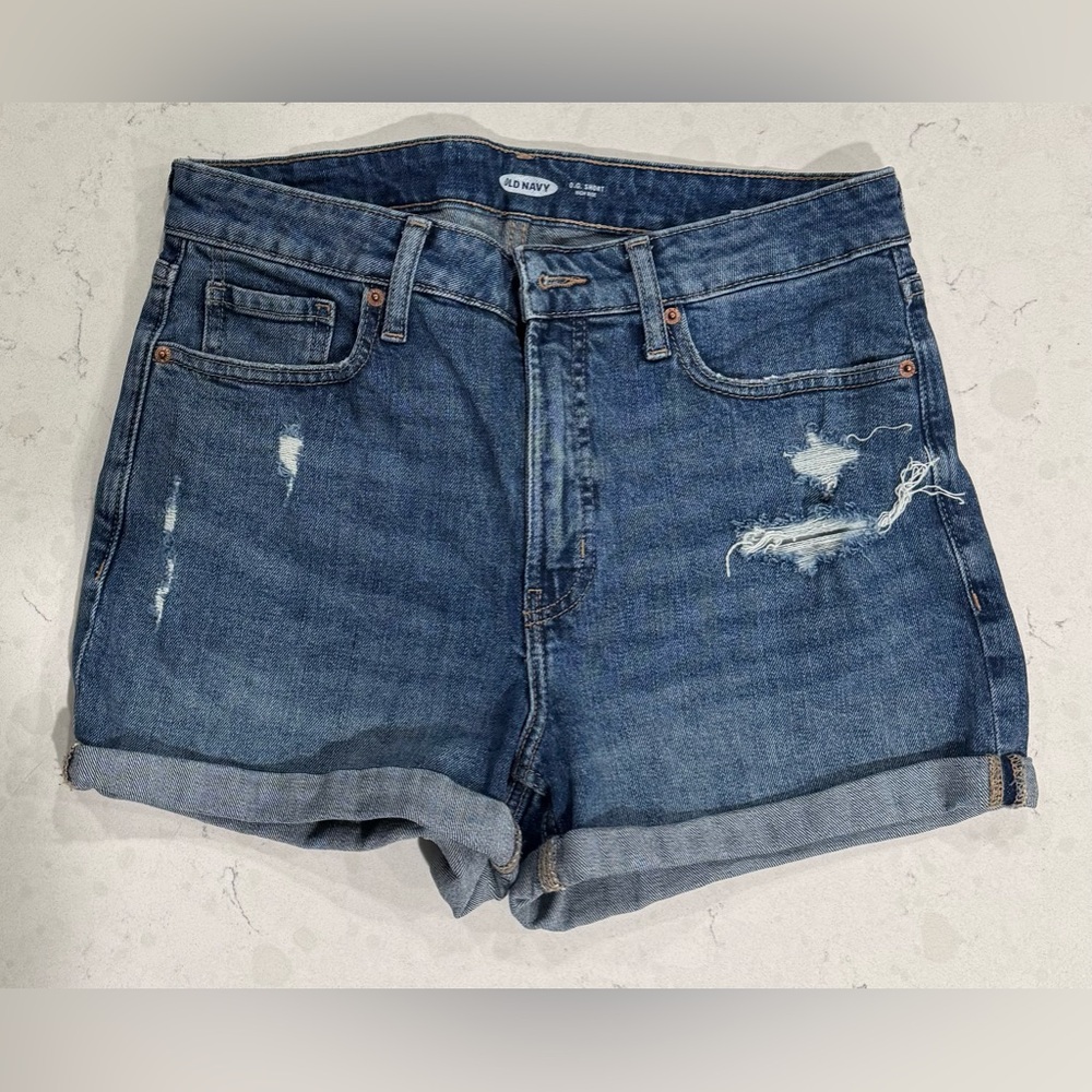 Old Navy O.G. Cuffed Jean short high rise, size 10